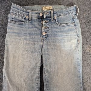 Madewell PERFECT CONDITION Button Fly Size 25 High Rise Skinny Jeans